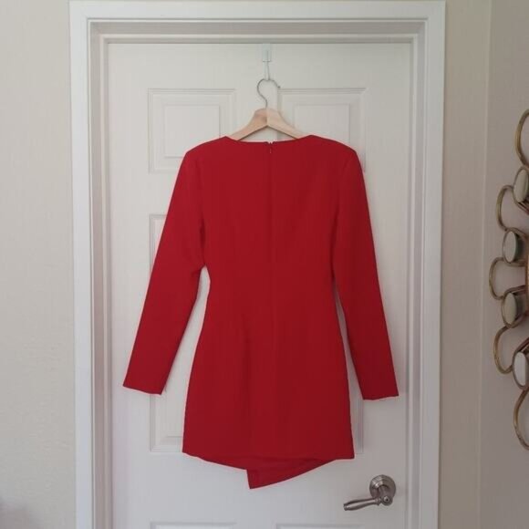 LIKELY Dani Tuxedo Scarlet Red Mini Dress Size 2 NWOT Revolve - Picture 11 of 16